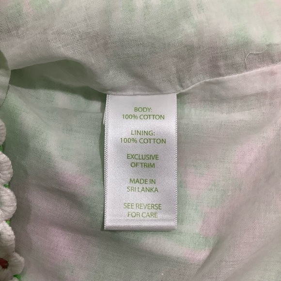 Lilly Pulitzer Vintage Sunnyside Lion Skirt Lace Trim 100% Cotton - Picture 6 of 10